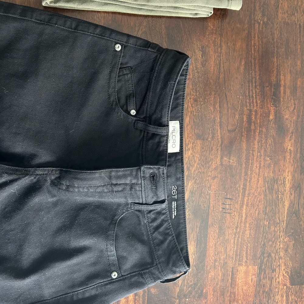 Anthropologie Midnight Black Boot Cut Jeans